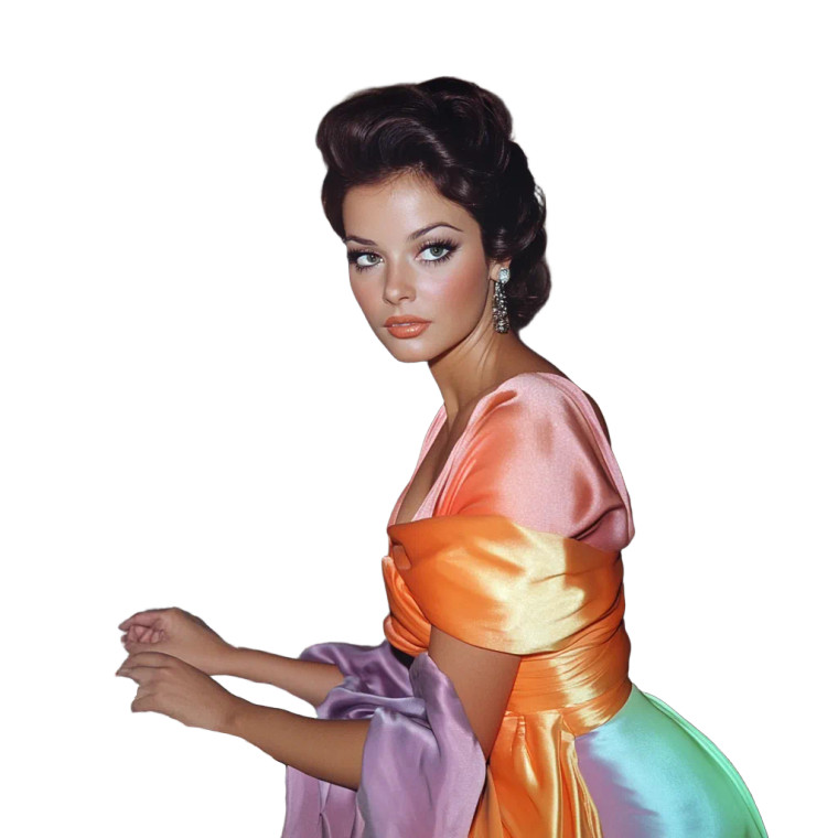 1960S Hollywood Starlet Vinyl Car Decal Sticker – Waterproof & UV-Resistant 8"