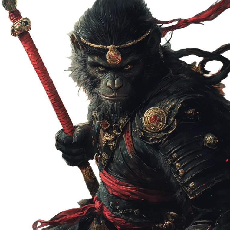 Black Myth Wukong V18 Vinyl Car Decal Sticker – Waterproof & UV-Resistant 8"