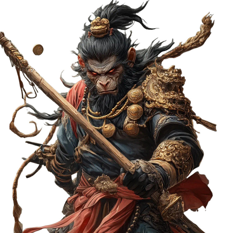 Black Myth Wukong V8 Vinyl Car Decal Sticker – Waterproof & UV-Resistant 8"