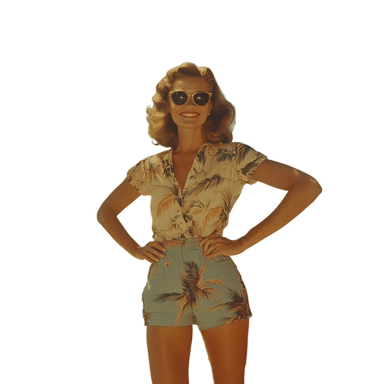 Grinning Woman 1963 Vinyl Car Decal Sticker – Waterproof & UV-Resistant 8"