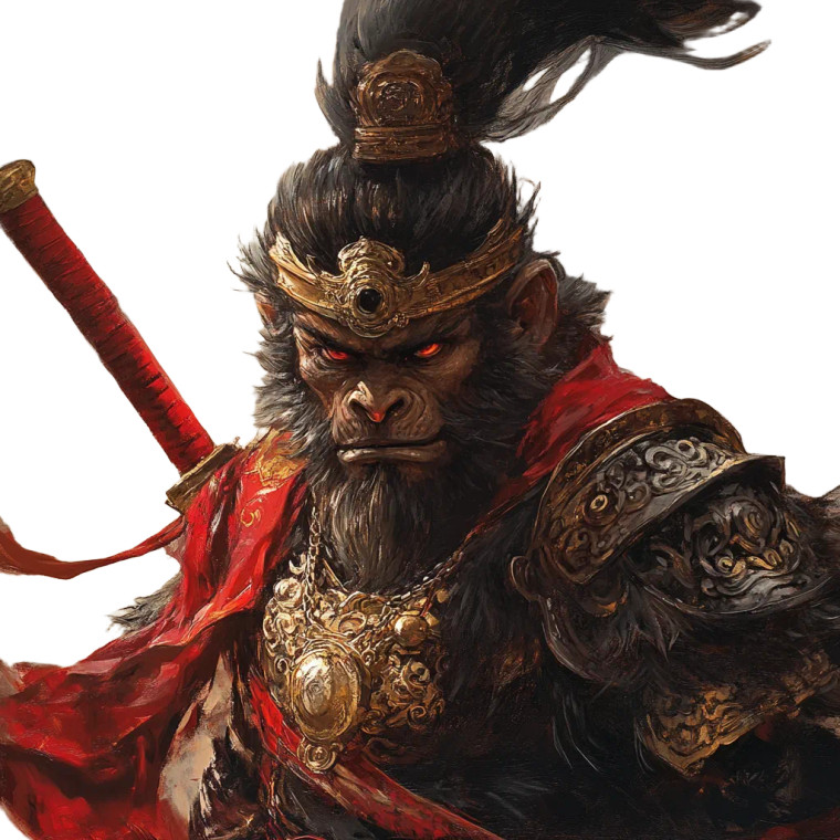 Black Myth: Wukong Vinyl Car Decal Sticker – Waterproof & UV-Resistant 8"