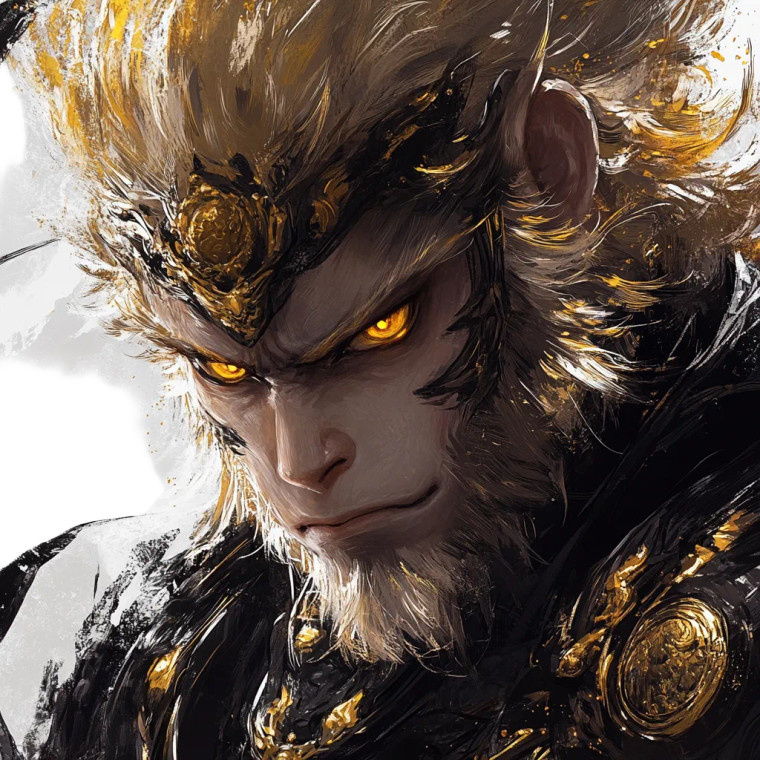 Monkey King Art V9 Vinyl Car Decal Sticker – Waterproof & UV-Resistant 8"