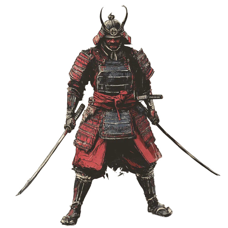 Samurai Warrior V10 Vinyl Car Decal Sticker – Waterproof & UV-Resistant 8"