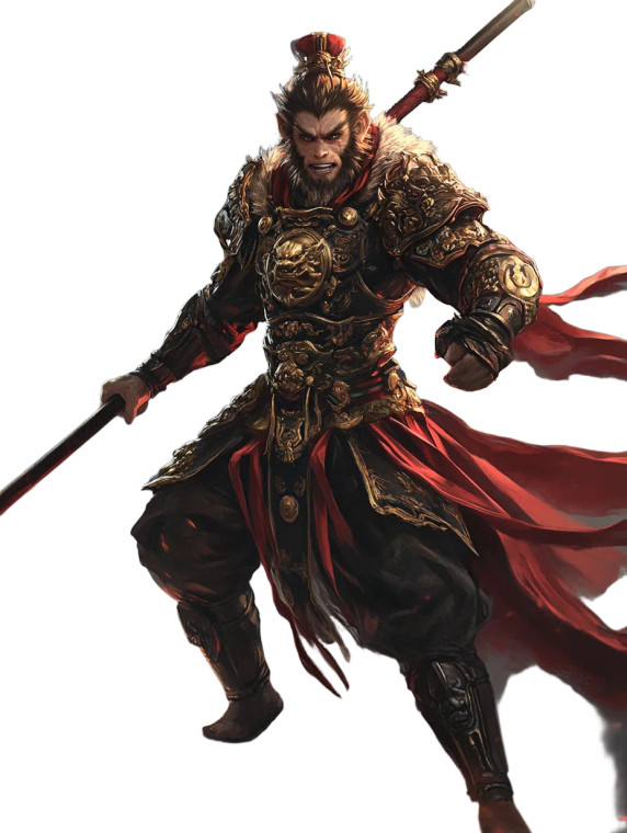 Monkey King Battle V2 Vinyl Car Decal Sticker – Waterproof & UV-Resistant 8"