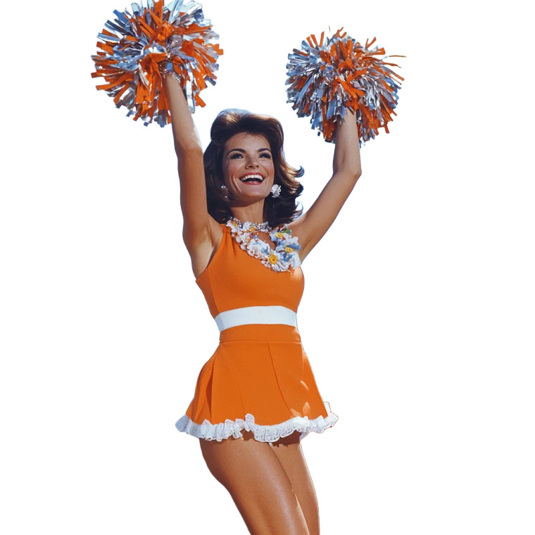 Jackie Kennedy Cheerleader Vinyl Car Decal Sticker – Waterproof & UV-Resistant 8"