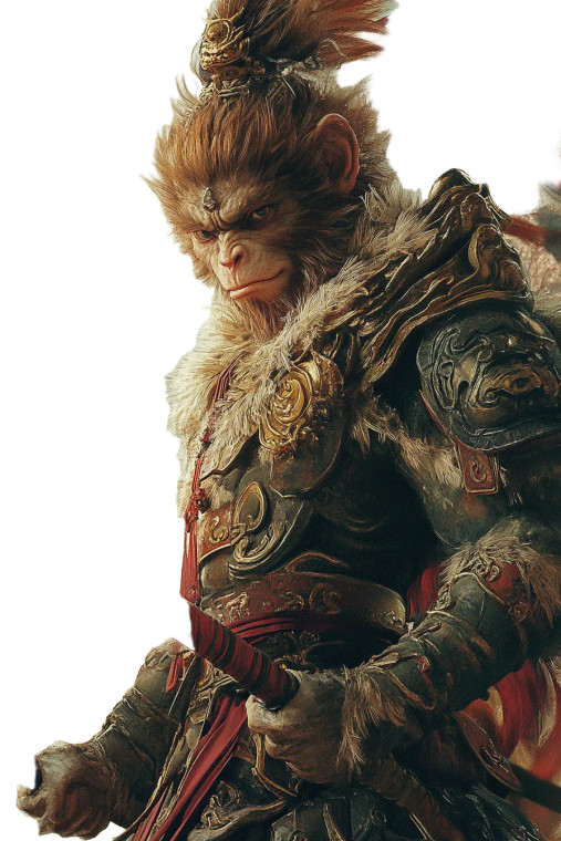 Surreal Sun Wukong Vinyl Car Decal Sticker – Waterproof & UV-Resistant 8"