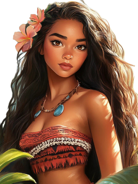 Moana Playing Card Vinyl Car Decal Sticker – Waterproof & UV-Resistant 8"