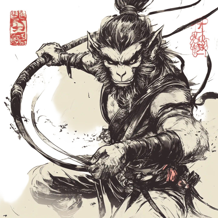 Black Myth Wukong V31 Vinyl Car Decal Sticker – Waterproof & UV-Resistant 8"