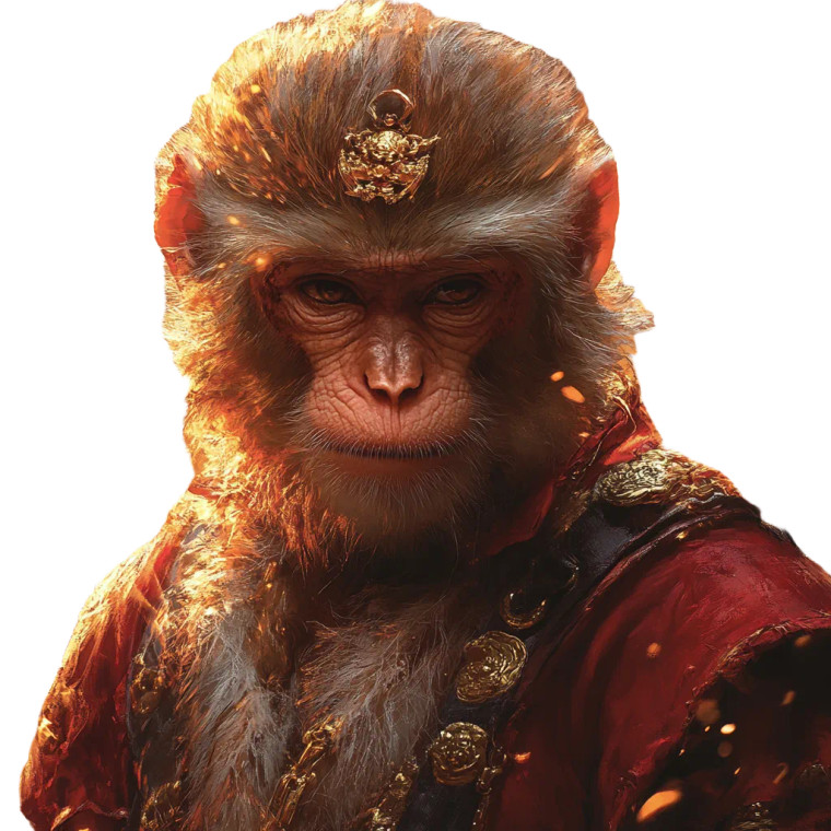 Monkey Wukong Vinyl Car Decal Sticker – Waterproof & UV-Resistant 8"