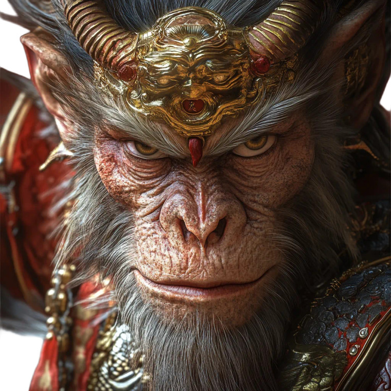Monkey King Vs Dragon Vinyl Car Decal Sticker – Waterproof & UV-Resistant 8"
