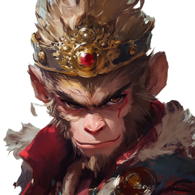Monkey King Wukong V3 Vinyl Car Decal Sticker – Waterproof & UV-Resistant 8"