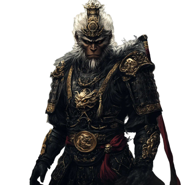 Monkey King Warrior Vinyl Car Decal Sticker – Waterproof & UV-Resistant 8"