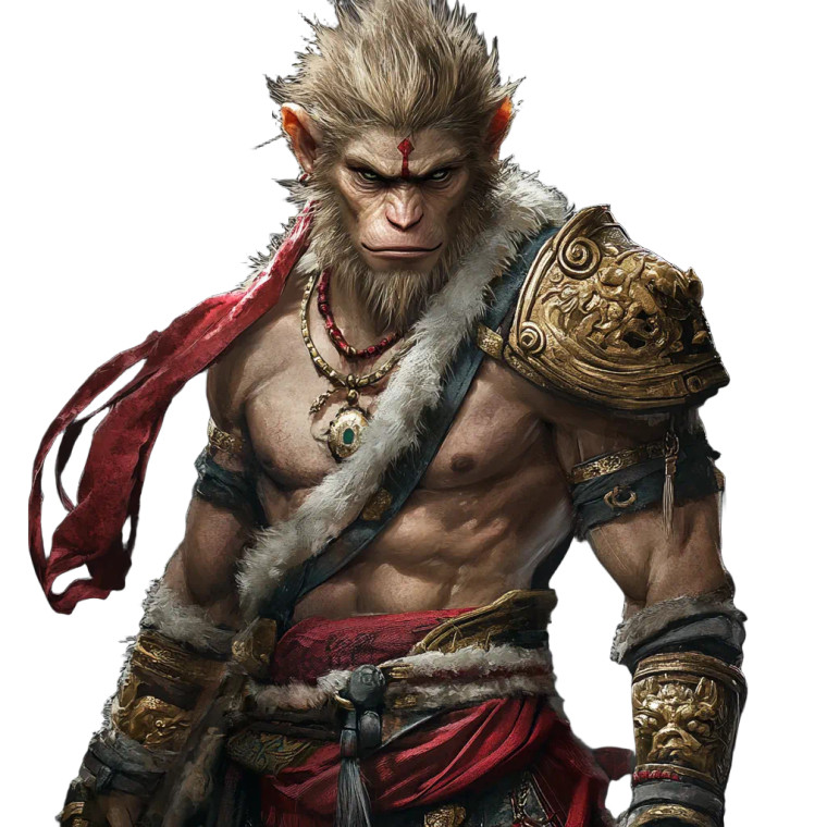 Sun Wukong Design V4 Vinyl Car Decal Sticker – Waterproof & UV-Resistant 8"