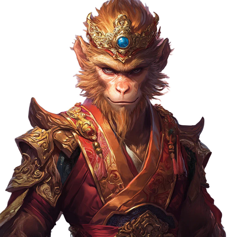 Monkey Warrior V3 Vinyl Car Decal Sticker – Waterproof & UV-Resistant 8"