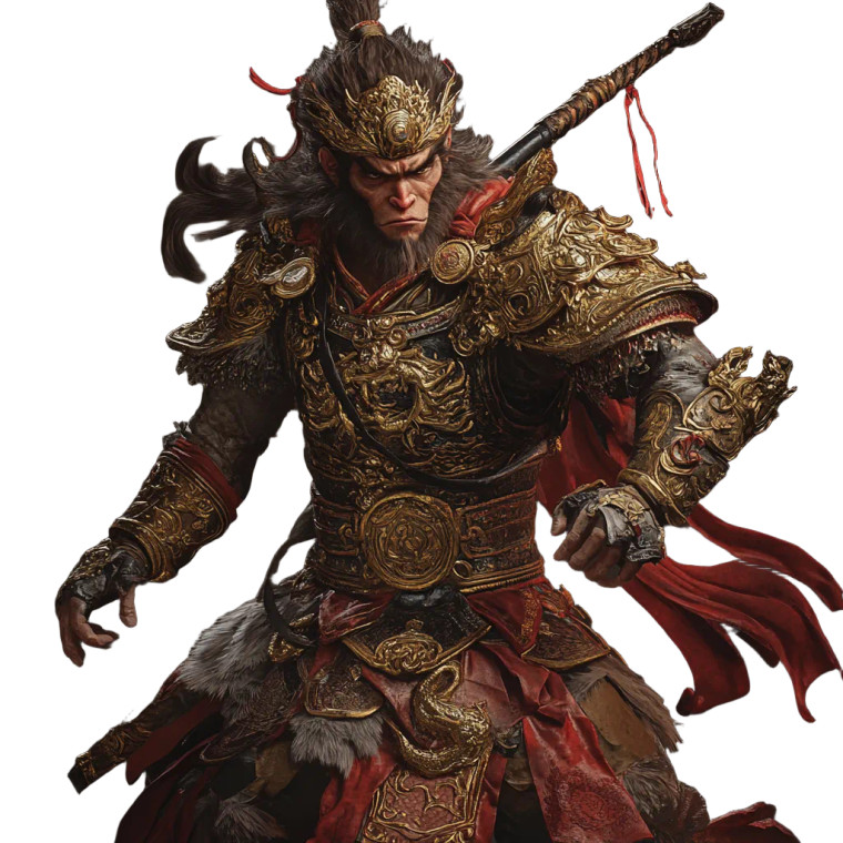 Monkey King Portrait V20 Vinyl Car Decal Sticker – Waterproof & UV-Resistant 8"