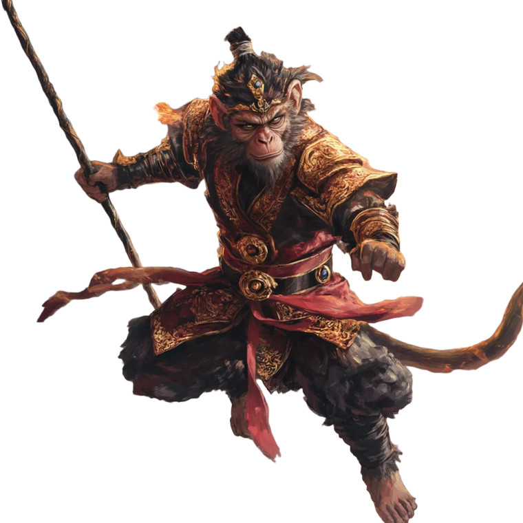 Monkey King Art V12 Vinyl Car Decal Sticker – Waterproof & UV-Resistant 8"