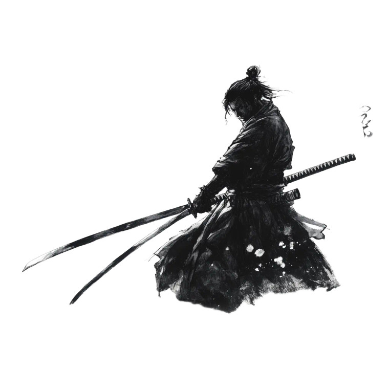 Miyamoto Musashi V3 Vinyl Car Decal Sticker – Waterproof & UV-Resistant 8"