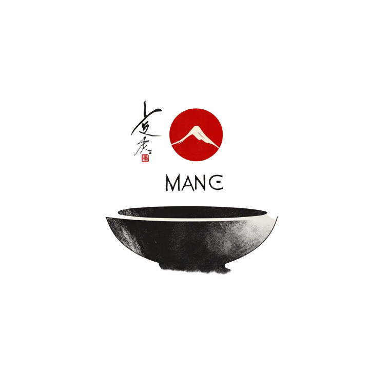 Mange Tea Logo Vinyl Car Decal Sticker – Waterproof & UV-Resistant 8"