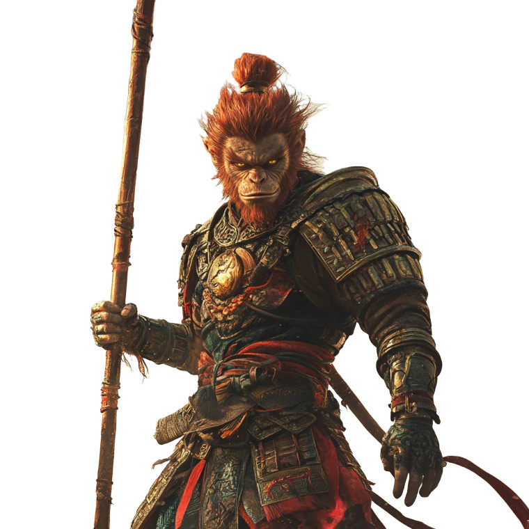 Monkey King Epic Vinyl Car Decal Sticker – Waterproof & UV-Resistant 8"