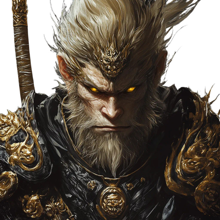 Monkey King Art V11 Vinyl Car Decal Sticker – Waterproof & UV-Resistant 8"