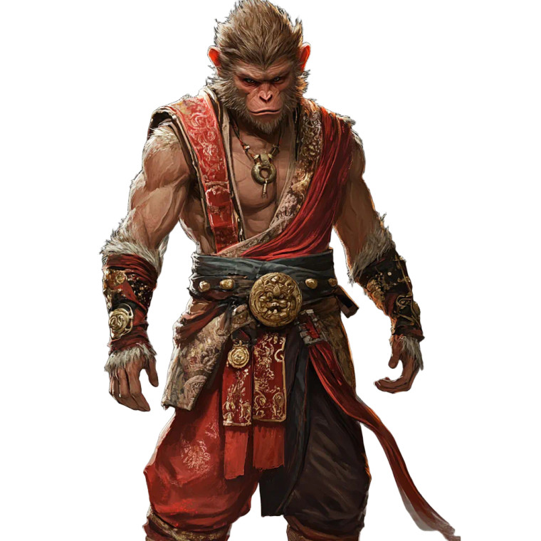 Sun Wukong Design V5 Vinyl Car Decal Sticker – Waterproof & UV-Resistant 8"