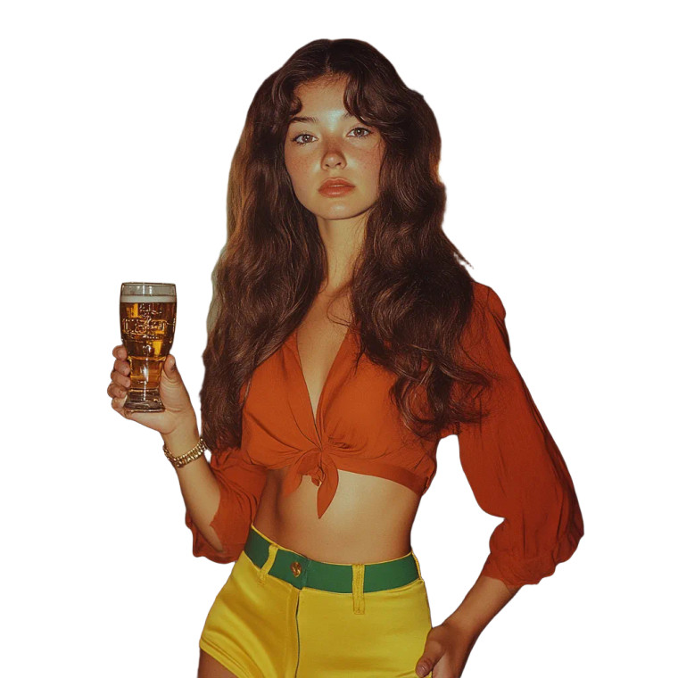70S Fashion Icon Vinyl Car Decal Sticker – Waterproof & UV-Resistant 8"