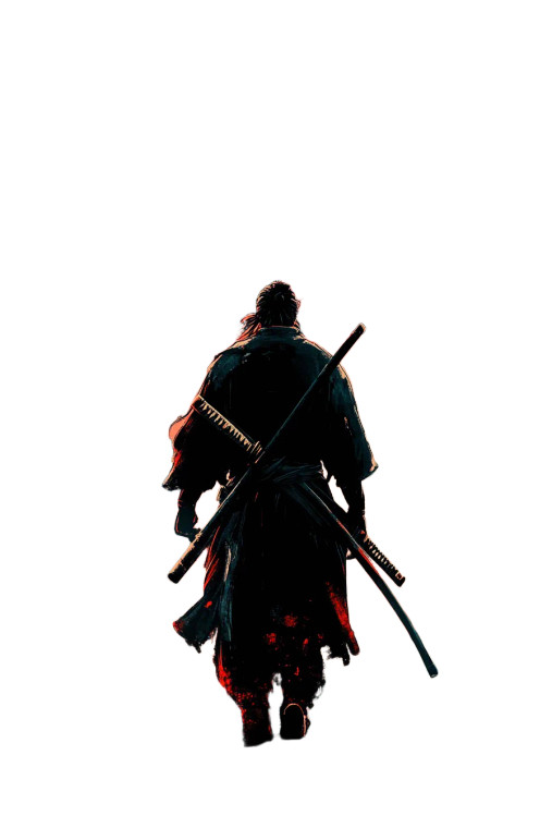 Brave Ronin Design Vinyl Car Decal Sticker – Waterproof & UV-Resistant 8"