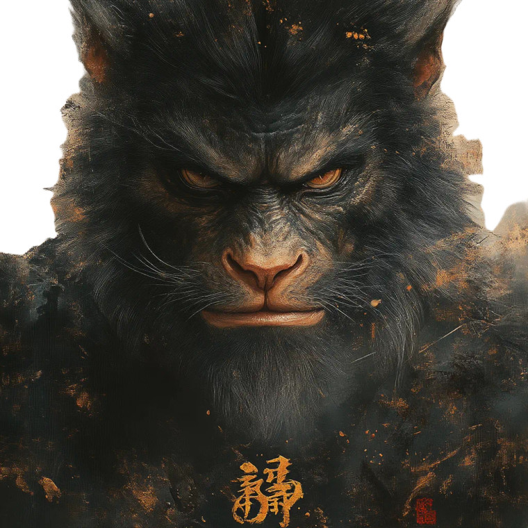 Black Myth Wukong V85 Vinyl Car Decal Sticker – Waterproof & UV-Resistant 8"
