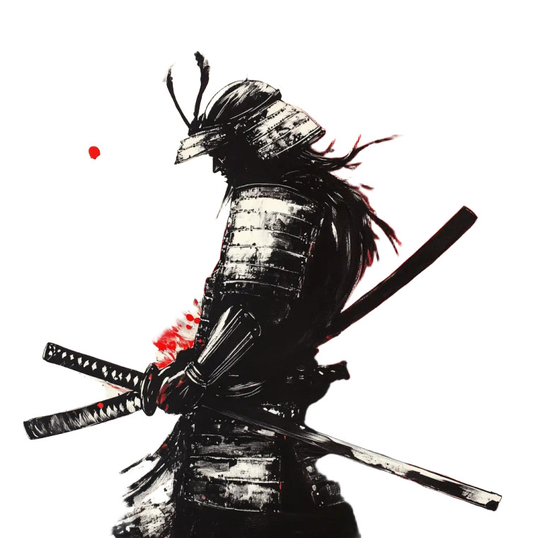 Samurai Warrior V11 Vinyl Car Decal Sticker – Waterproof & UV-Resistant 8"