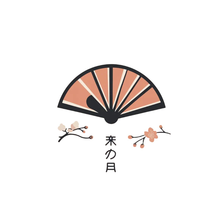 Japanese Restaurant Logo V4 Vinyl Car Decal Sticker – Waterproof & UV-Resistant 8"