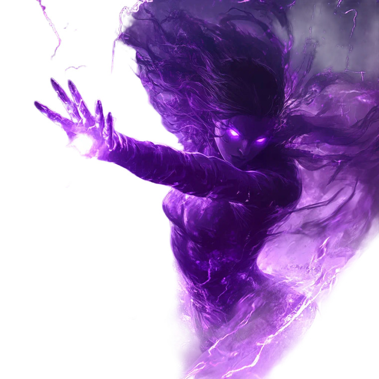 Ethereal Energy Warrior Vinyl Car Decal Sticker – Waterproof & UV-Resistant 8"