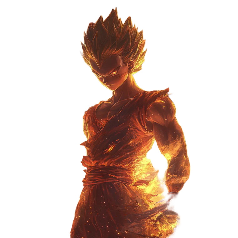 Gohan Super Saiyan Vinyl Car Decal Sticker – Waterproof & UV-Resistant 8"