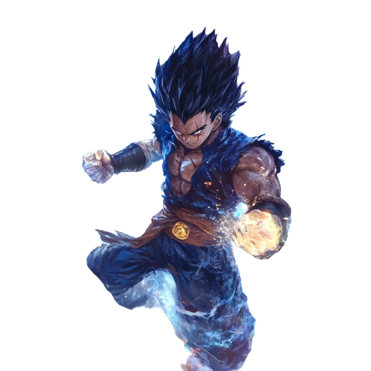 Vegeta One Piece Vinyl Car Decal Sticker – Waterproof & UV-Resistant 8"