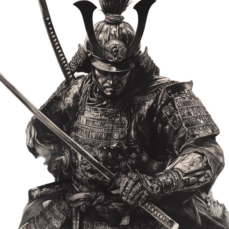 Samurai Warrior V15 Vinyl Car Decal Sticker – Waterproof & UV-Resistant 8"