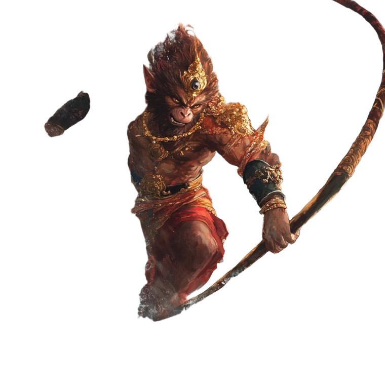 Monkey King Battles Vinyl Car Decal Sticker – Waterproof & UV-Resistant 8"