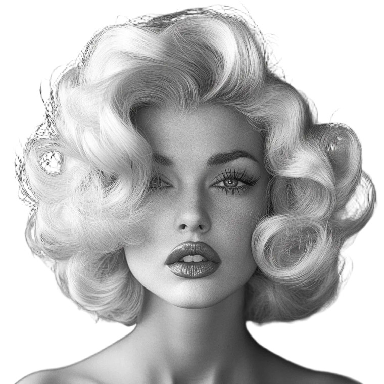 Merlin Monroe Hair Vinyl Car Decal Sticker – Waterproof & UV-Resistant 8"