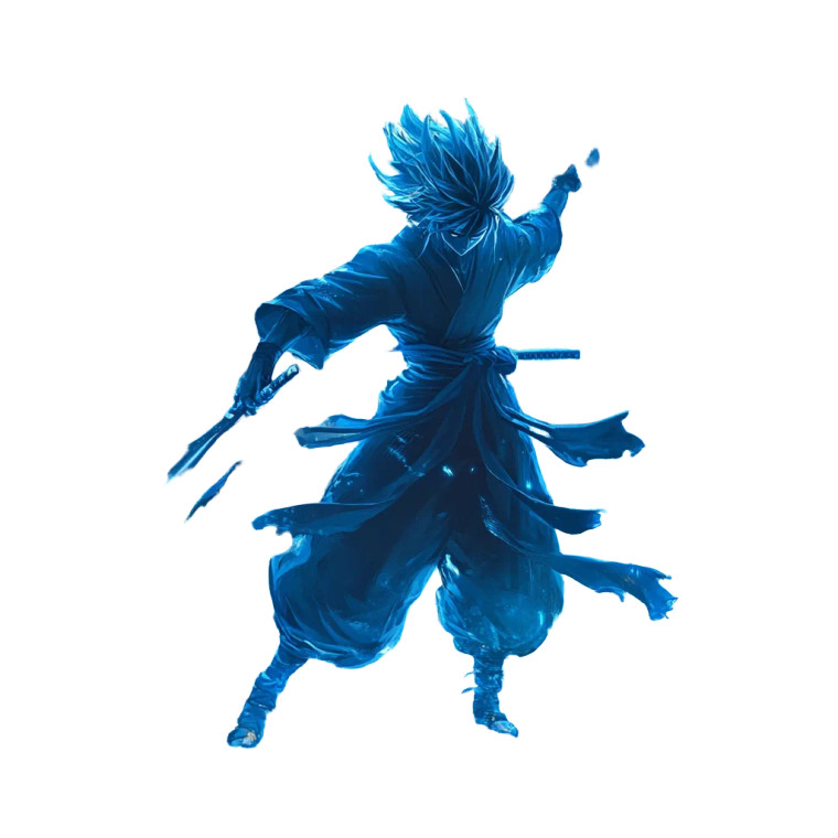 Anime Ninja Aura V3 Vinyl Car Decal Sticker – Waterproof & UV-Resistant 8"