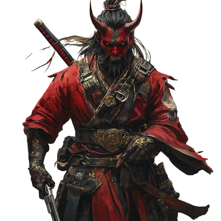 Demon Pirate Hybrid Vinyl Car Decal Sticker – Waterproof & UV-Resistant 8"