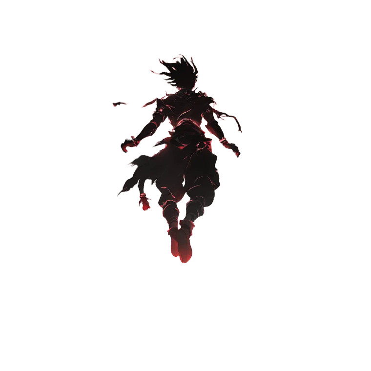 Heroic Silhouette Splash Vinyl Car Decal Sticker – Waterproof & UV-Resistant 8"