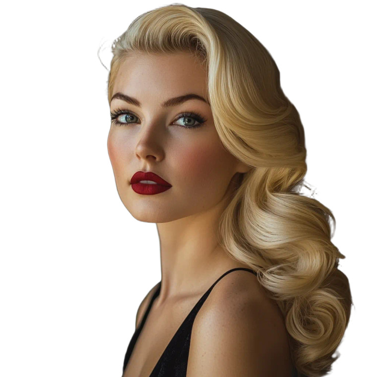 Hollywood Hairstyle Vinyl Car Decal Sticker – Waterproof & UV-Resistant 8"