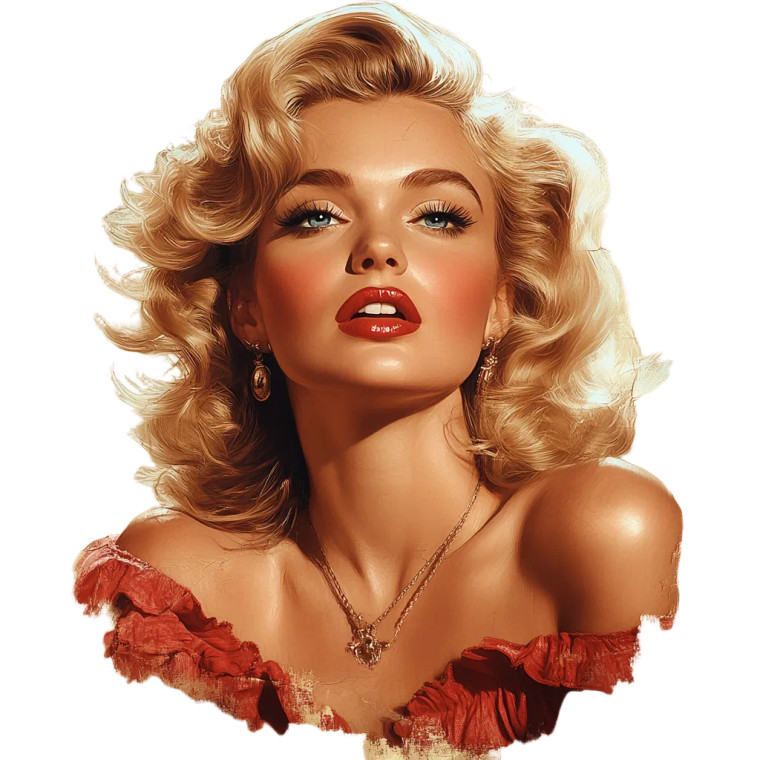 Marilyn Monroe Elegance V2 Vinyl Car Decal Sticker – Waterproof & UV-Resistant 8"