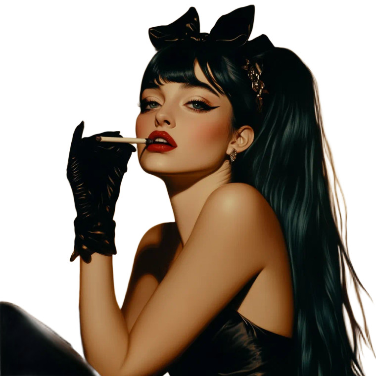 Hot Noir Miku Vinyl Car Decal Sticker – Waterproof & UV-Resistant 8"