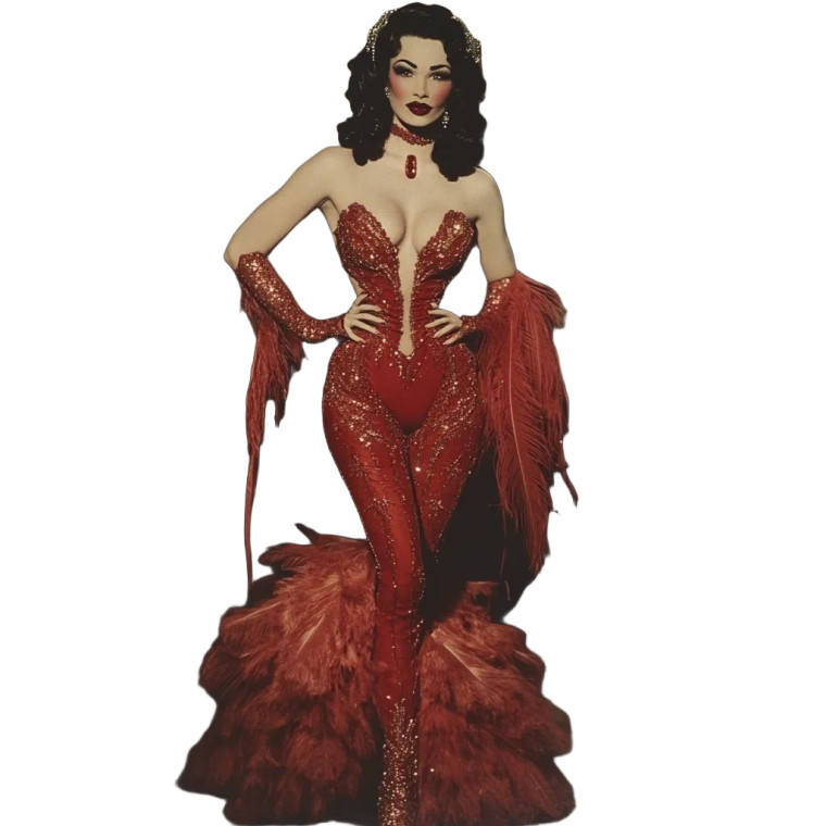 Dita Von Teese Vinyl Car Decal Sticker – Waterproof & UV-Resistant 8"