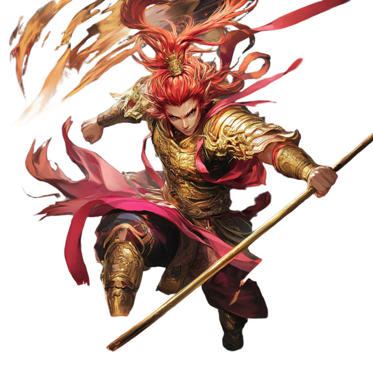 Majestic Sun Wukong Vinyl Car Decal Sticker – Waterproof & UV-Resistant 8"