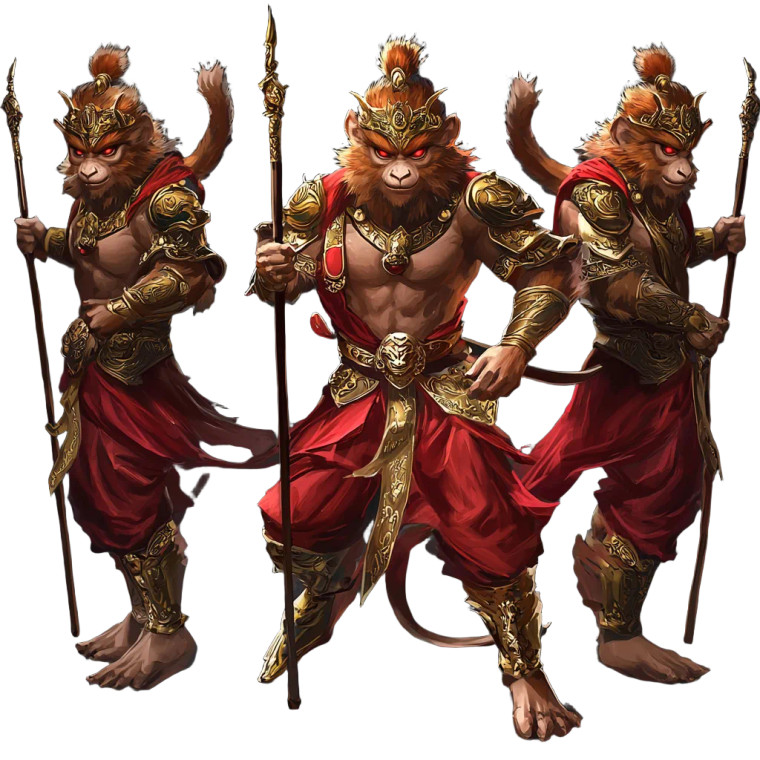 Monkey King V39 Vinyl Car Decal Sticker – Waterproof & UV-Resistant 8"
