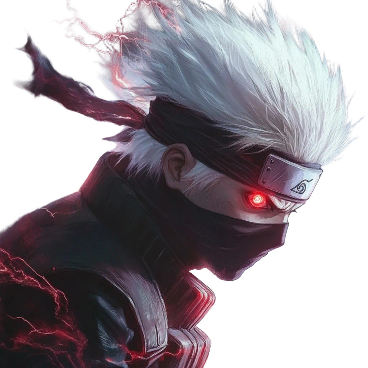 Kakashi Energy Glow Vinyl Car Decal Sticker – Waterproof & UV-Resistant 8"