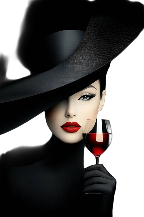 Elegant Hat Woman Vinyl Car Decal Sticker – Waterproof & UV-Resistant 8"