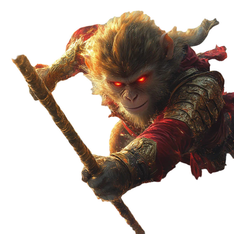 Sun Wukong Leaping Vinyl Car Decal Sticker – Waterproof & UV-Resistant 8"