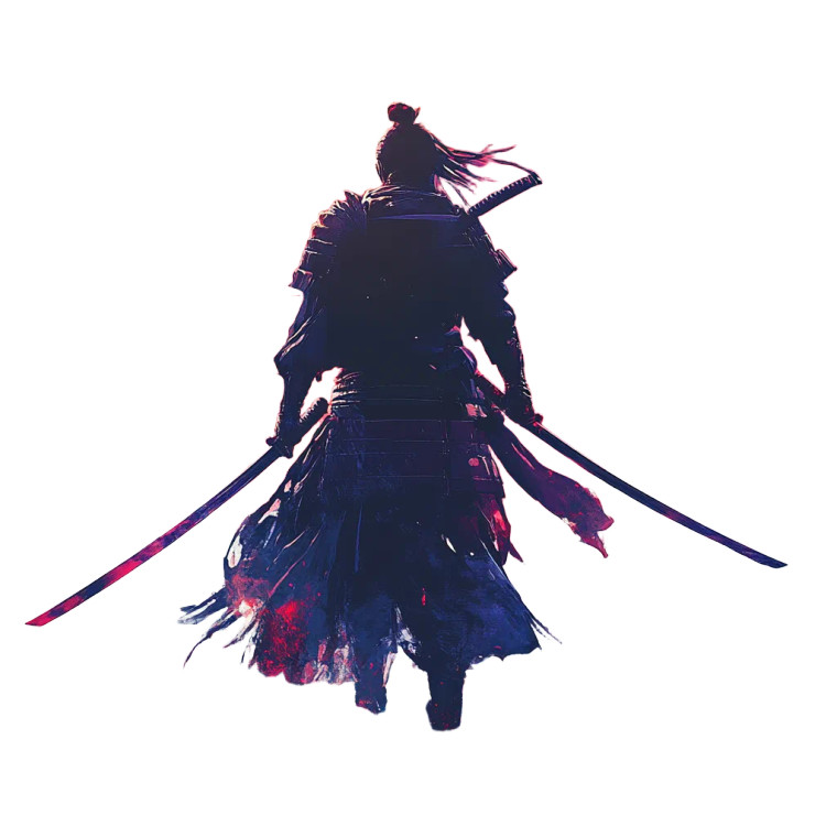 Samurai Warrior Art V4 Vinyl Car Decal Sticker – Waterproof & UV-Resistant 8"