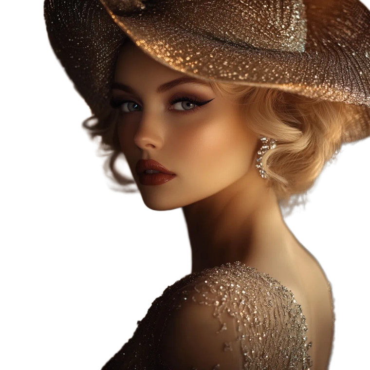 Glamorous Evening Lady Vinyl Car Decal Sticker – Waterproof & UV-Resistant 8"